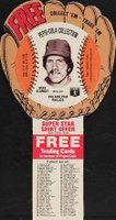 1977 Pepsi-Cola Baseball Stars Discs # Mike Schmidt With Glove Tab-Orange Baseball Card