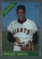 1997 Topps Willie Mays Finest #20 1966 Topps Reprint Baseball Card