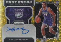 2022 Panini Prizm Fast Break Rookie Autographs #FBRKMK Keegan Murray Gold Basketball Card