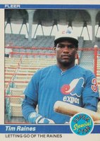 1984 Fleer #631 Tim Raines Baseball Card