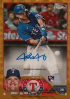 2023 Topps Chrome Update Autograph #ACJJ Josh Jung Gold Wave Baseball Card
