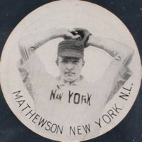 1910 Ju-Ju Drums # Christy Mathewson Baseball Card