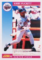 1992 Score #600 Kirby Puckett Baseball Card