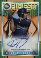 2022 Topps Finest Flashbacks 1995 Finest Autograph #WF Wander Franco Orange Refractor Baseball Card