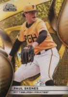 2025 Topps Chrome Black #109 Paul Skenes Gold Mini Diamond Baseball Card