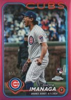 2024 Topps Chrome Update #USC95 Shota Imanaga Magenta Refractor Baseball Card