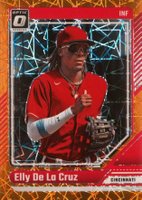 2024 Panini Donruss #18 Elly de La Cruz Optic-Orange Velocity Baseball Card