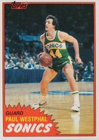 1981 Topps #101 Paul Westphal West Basketball Card