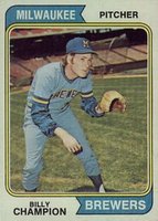 1974 Topps #391 Billy Champion Baseball Card