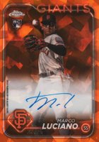 2024 Topps Chrome Sapphire Update Series Chrome Sapphire Autographs #ML Marco Luciano Orange Baseball Card