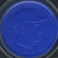 1955 Armour Coins # Johnny Antonelli N.Y. Giants back Baseball Card