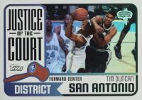 2003 Topps Justice of the Court #JC-4 Tim Duncan Basketball Card