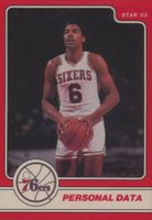 1984 Star Julius Erving #17 Julius Erving Personal Data Basketball Card