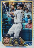 2023 Topps Chrome #110 Garrett Mitchell Prism Refractor Baseball Card