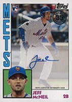 2019 Topps 1984 Topps Baseball Autographs #JMC Jeff McNeil Baseball Card