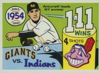 1970 Fleer World Series #51 1954 Giants vs. Indians Baseball Card