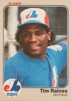 1983 Fleer #292 Tim Raines Baseball Card