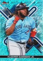 2022 Topps Finest #94 Vladimir Guerrero Jr. Aqua Shimmer Refractor Baseball Card