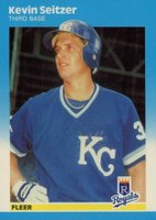 1987 Fleer Update Glossy #U-108 Kevin Seitzer Baseball Card