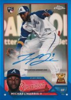 2023 Topps Chrome Update Autograph #ACMH Michael Harris II Blue Baseball Card