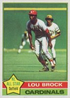 1976 Topps #10 Lou Brock Baseball Card