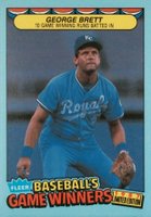 1987 Fleer Game Winners #6 George Brett Baseball Card