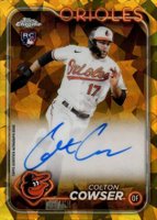 2024 Topps Chrome Sapphire Chrome Sapphire Autographs #CSACC Colton Cowser Gold Baseball Card