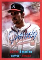 2024 Topps Archives Fan Favorites Premium Autographs #JS John Smoltz Red Foilboard Baseball Card