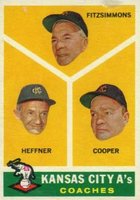 1960 Topps #462 A's Coaches Baseball Card