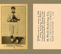 1917 Weil Baking Co. #87 Walter Johnson Baseball Card