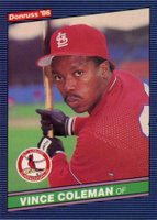 1986 Donruss #181 Vince Coleman Baseball Card