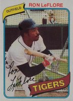 1980 Topps #80 Ron LeFlore Baseball Card
