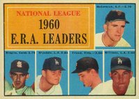 1961 Topps #45 N.L. E.R.A. Leaders Baseball Card