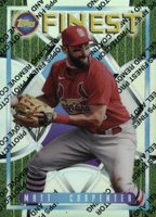 2022 Topps Finest Flashbacks #57 Matt Carpenter Protector Refractor Baseball Card