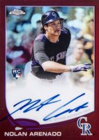 2013 Topps Chrome #78 Nolan Arenado Red Refractor Baseball Card