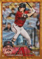 2023 Topps Chrome #95 Corbin Carroll Gold Wave Refractor Baseball Card