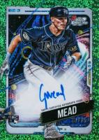 2024 Topps Chrome Cosmic Cosmic Chrome Autographs #CME Curtis Mead Green Space Dust Refractor Baseball Card