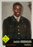 2009 Topps American Heritage Heroes Chrome #C26 Jackie Robinson Refractor Baseball Card