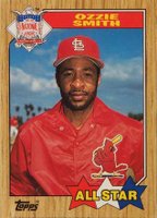1987 Topps Tiffany #598 Ozzie Smith All-Star Baseball Card