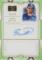 2024 Topps Definitive Collection Definitive Autograph Relic Collection #BW Bobby Witt Jr. Green Baseball Card