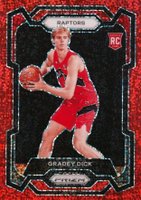 2023 Panini Prizm #134 Gradey Dick Red Sparkle Basketball Card