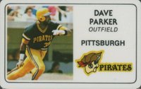 1981 Perma-Graphics Super Star Credit Card # Dave Parker Baseball Card