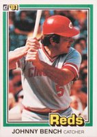 1981 Donruss #62 Johnny Bench Baseball Card