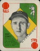 1951 Topps Blue Backs #41 Johnny Schmitz Baseball Card