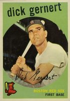 1959 Topps #13 Dick Gernert Baseball Card