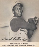 1959 Kahn's Wieners # Frank Robinson Baseball Card