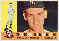 1960 Topps #11 Norm Siebern Baseball Card
