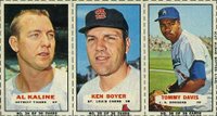 1965 Bazooka Panel #12 Kaline/Boyer/Davis Baseball Card