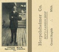 1916 Herpolsheimer Co. #107 Connie Mack Baseball Card