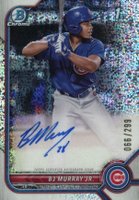 2022 Bowman Chrome Prospect Autographs #CPABM BJ Murray Jr. Speckle Refractor Baseball Card